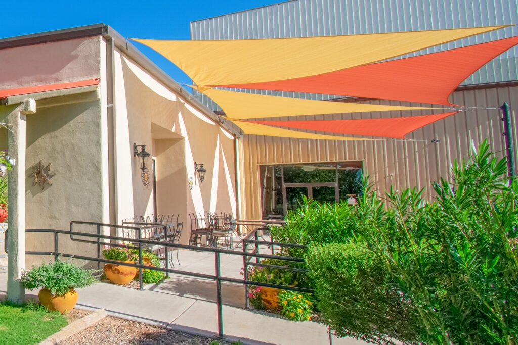 deming event spaces outdoor patio area and more available at D.H. Lescombes Winery & Tasting Room