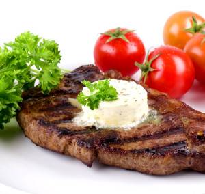 Strip Steak With Parsley Butter