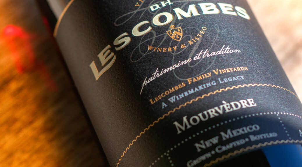 D.H. Lescombes Limited Release Mourvedre hand-crafted by Lescombes Family Vineyards in New Mexico