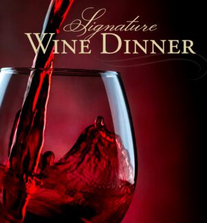 signature wine dinner event at D.H. Lescombes Winery & Bistro in Alamogordo, Las Cruces, Santa Fe, and Albuquerque